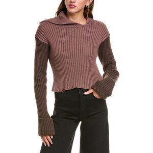 Colette Rose Womens  Sweater Hoodie, Red